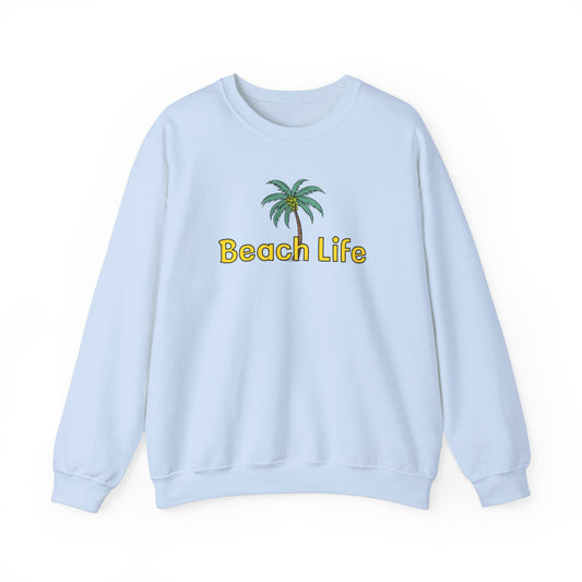 Beach Life Unisex Heavy Blend™ Crewneck Sweatshirt by Caribbean Rays