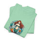 Mermaid Kisses Unisex Heavy Cotton Tee – Fun, Relaxed Vibe for Ocean Lovers