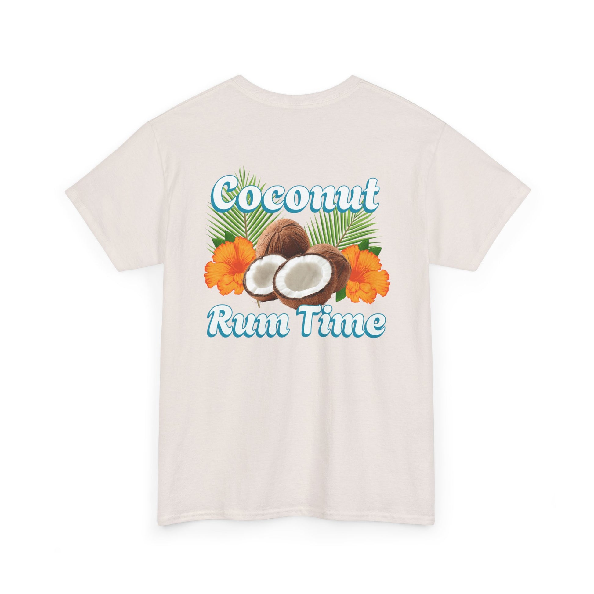 Coconut Rum Time Unisex Heavy Cotton Tee at Caribbean Rays