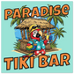 Paradise Tiki Bar Aluminum Wall Print at Caribbean Rays 