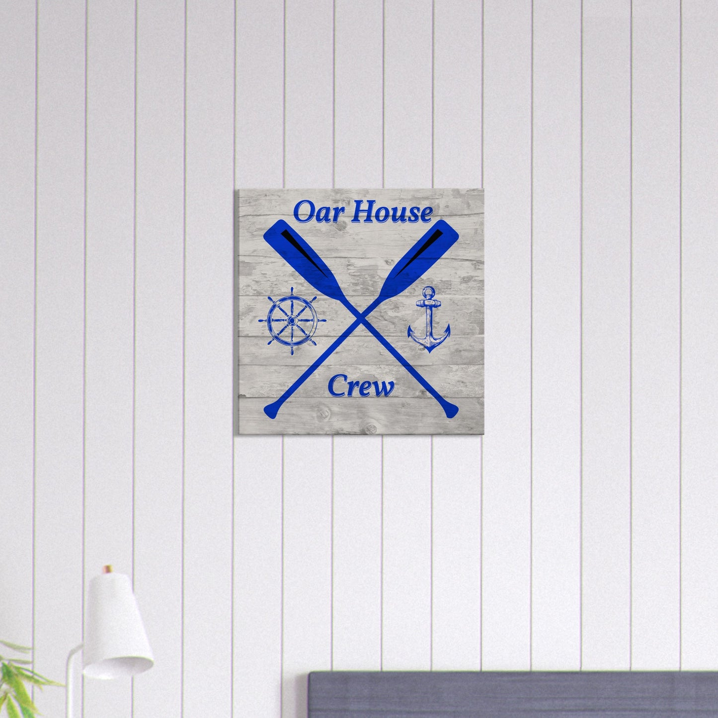 Oar House Crew Canvas Wall Print Caribbean Rays