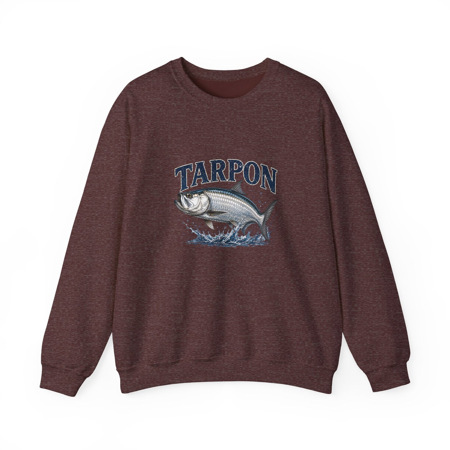 Tarpon Fishing Crewneck Sweatshirt — Vintage Tarpon Graphic Pullover