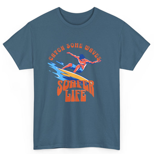 Surf Life Unisex Heavy Cotton Tee, Beachwear, Casual Summer Shirt at Caribbean Rays
