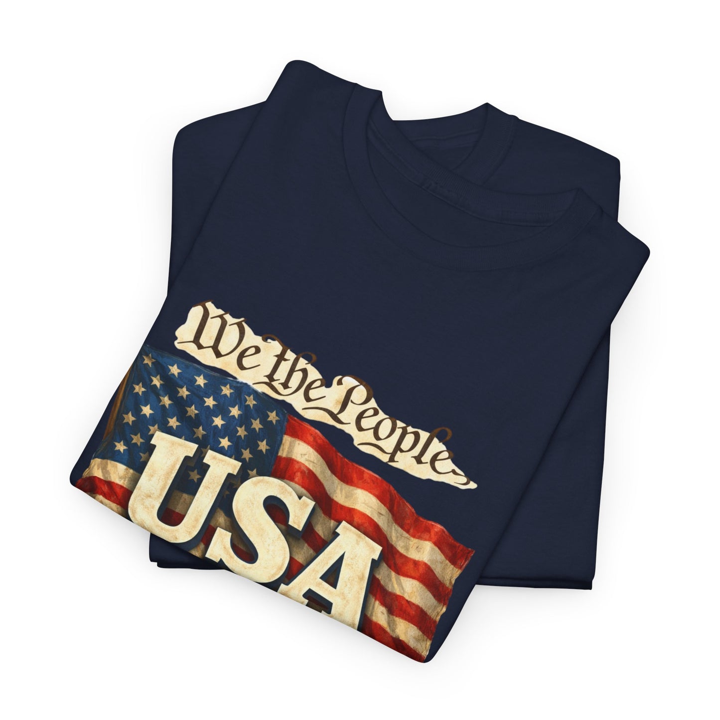 USA 250 Years Vintage Flag T-Shirt — "We the People" Patriotic Tee