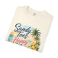 Sandy Toes Happy Life T-Shirt — Tropical Beach Vacation Tee