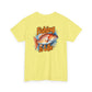 Yellow t-shirt with a fish graphic and 'Fishing is Life' text on a white background