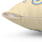 Blue Sand and Surf Spun Polyester Square Pillow - Caribbean Rays