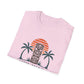 Tiki Vibes Sunset Tee (Palm Trees & Tiki Mask)