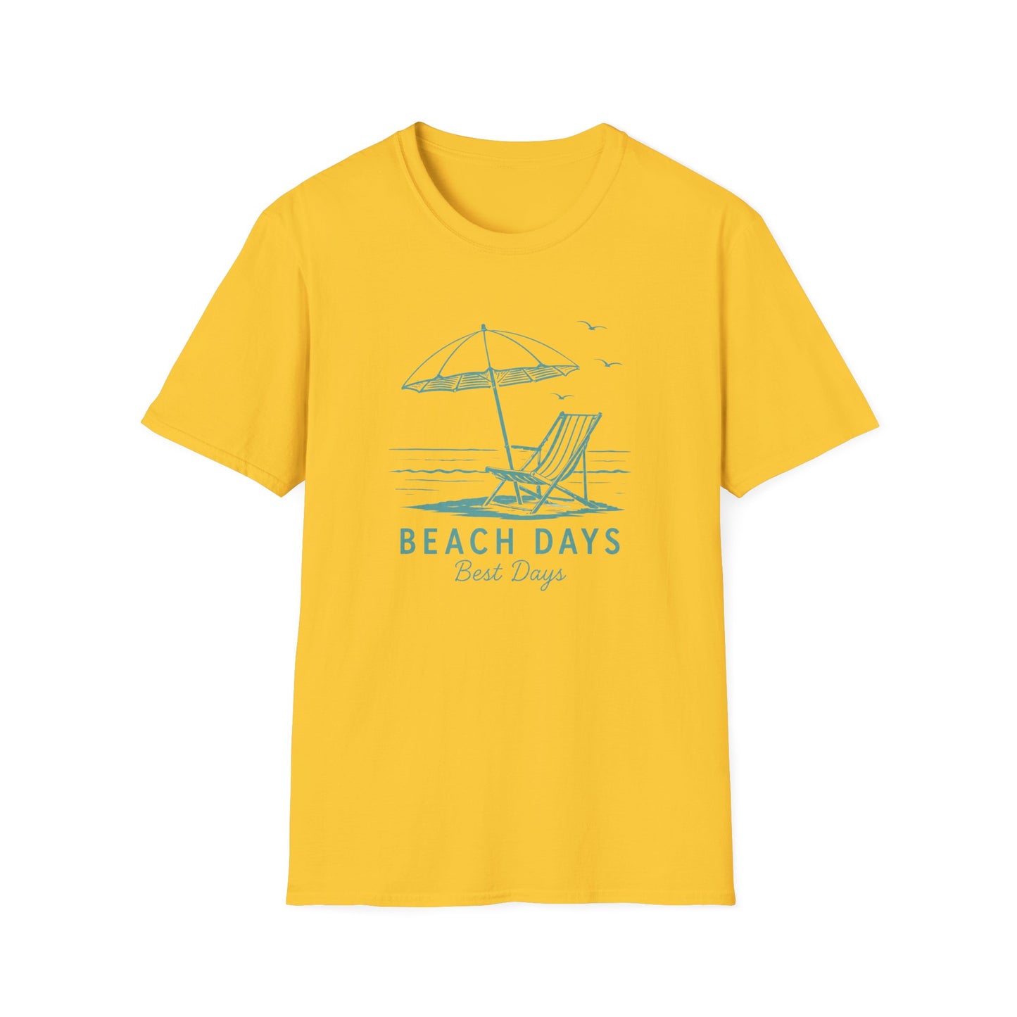Beach Days T-Shirt — Relaxing Beach Chair & Umbrella Graphic