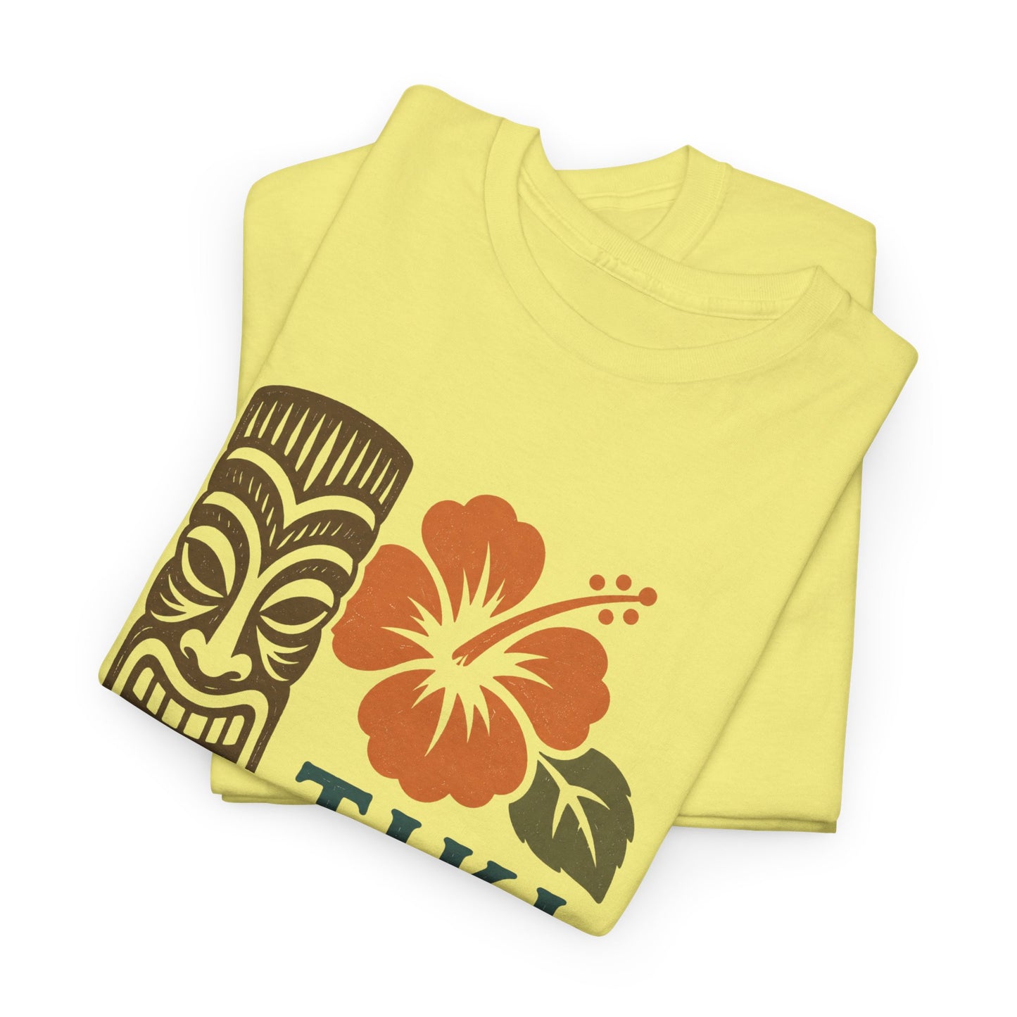 Tiki Vibes Floral Hibiscus Tee