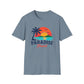 Paradise Found T‑Shirt — Retro Sunset Palm Beach Tee