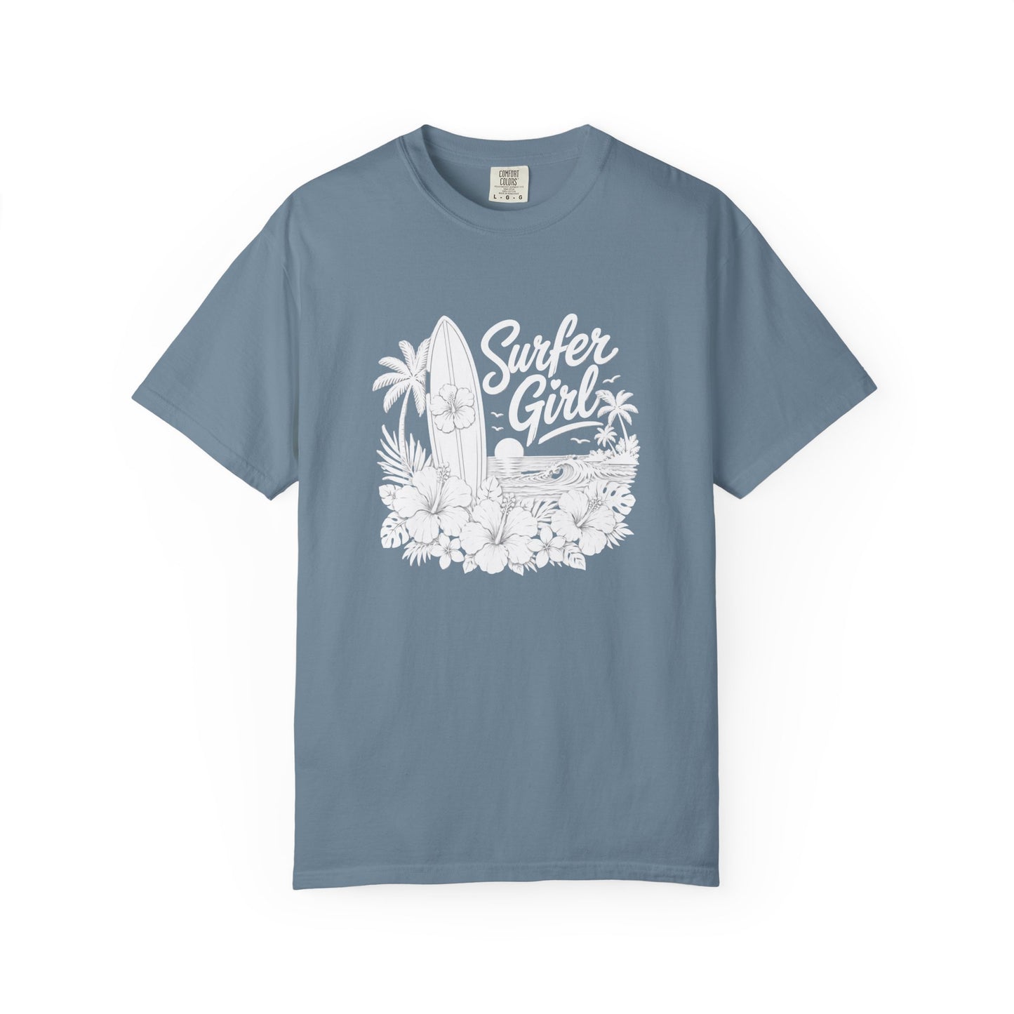 Surfer Girl Graphic Tee — Vintage Beach Surf T‑Shirt
