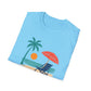 Tropical Vibes Beach Scene Tee (Relax & Unwind)