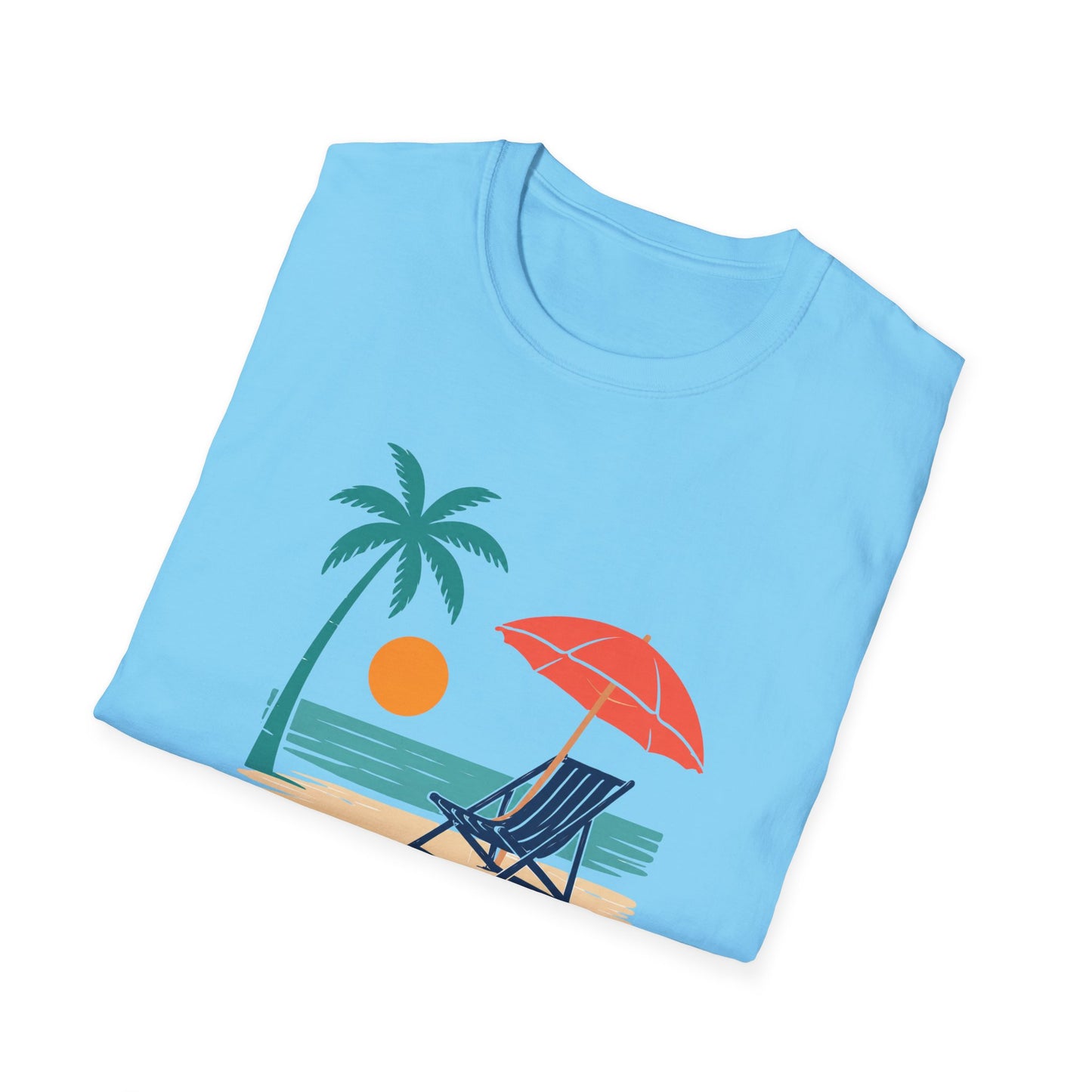 Tropical Vibes Beach Scene Tee (Relax & Unwind)