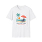 Tropical Vibes Beach Scene Tee (Relax & Unwind)