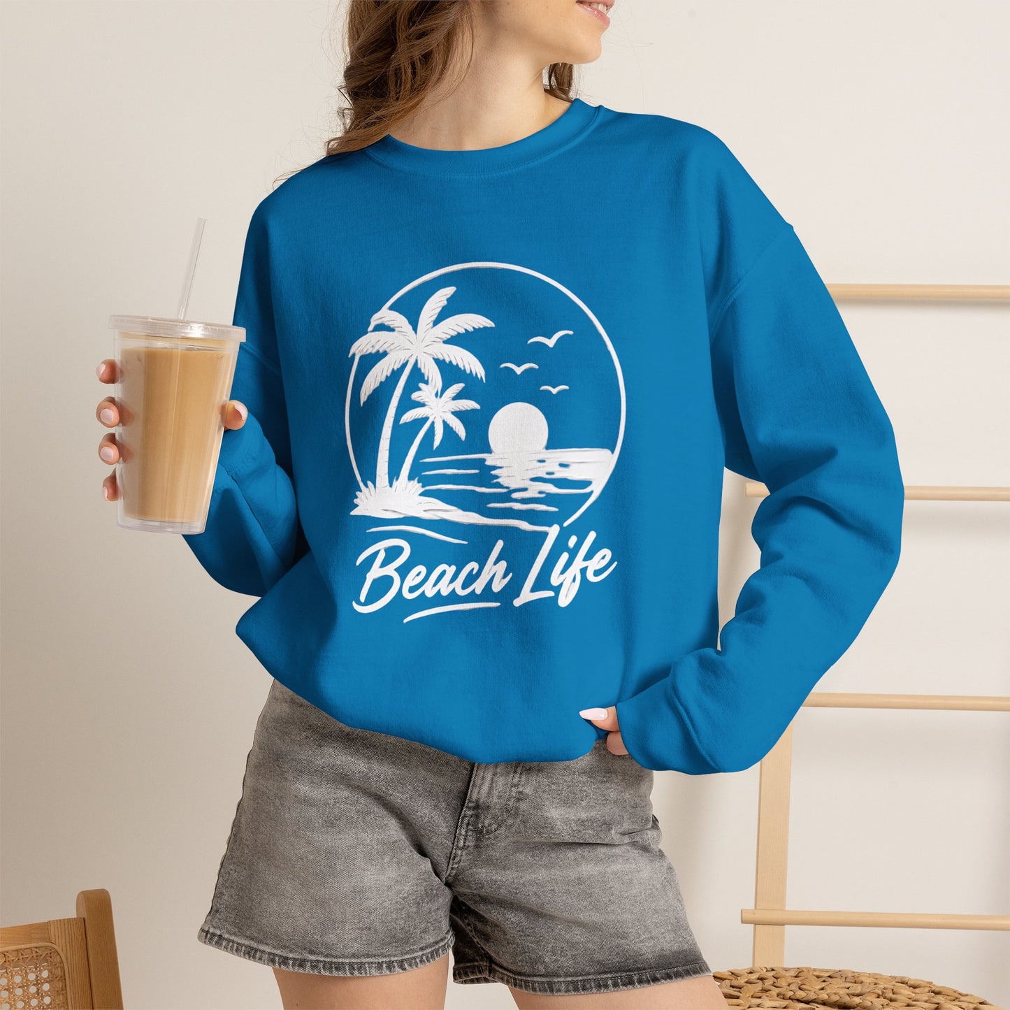 Beach Life Crewneck Sweatshirt