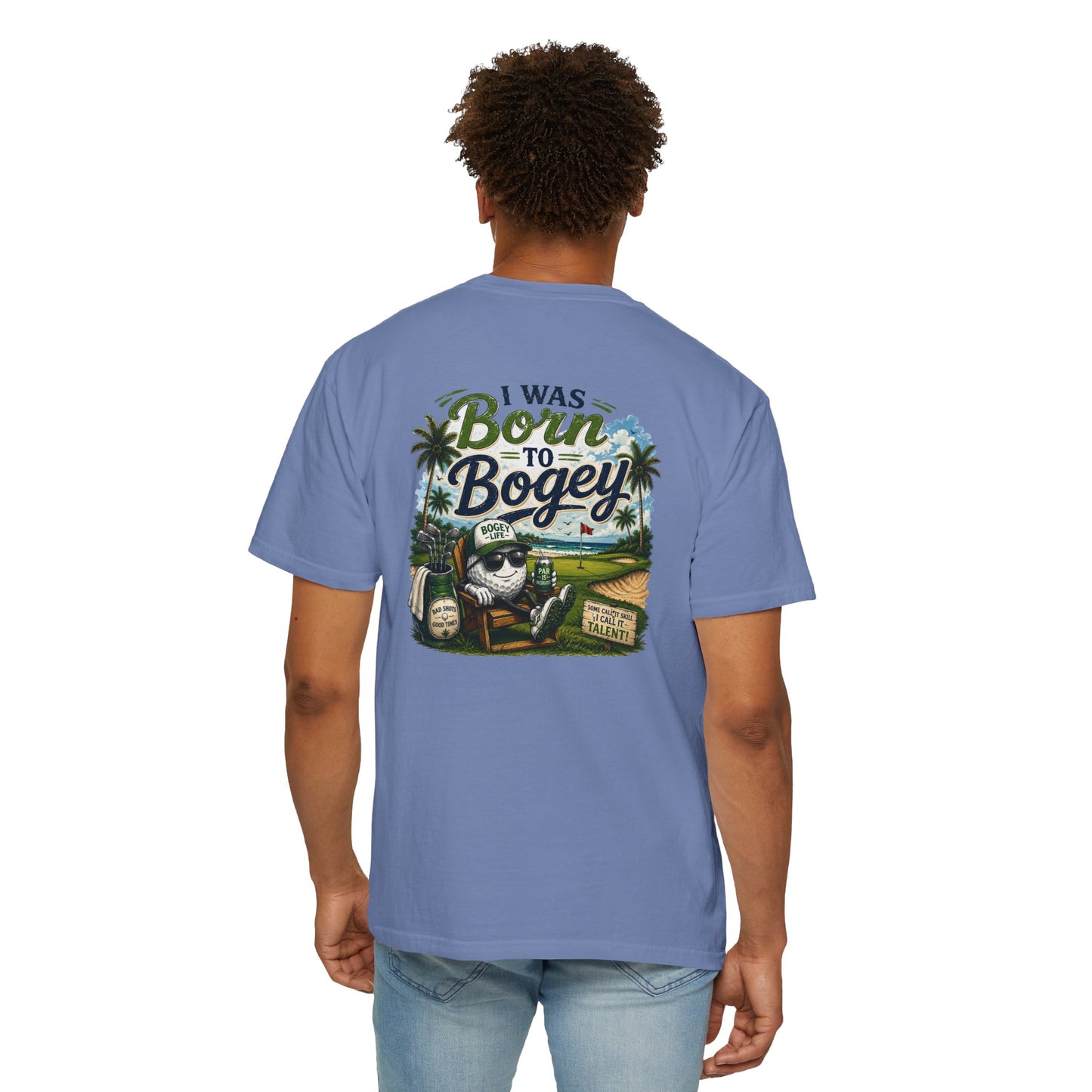 Born to Bogey T-Shirt — Retro Golf Skull Graphic Tee