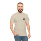 T-Shirt — "Never Too Old to Fish" Fishing Tee (Sunset Lake Design)