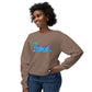 Beach Graphic Crewneck Sweatshirt — Palm Tree Retro Surf Vibe