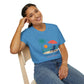Tropical Vibes Beach Scene Tee (Relax & Unwind)