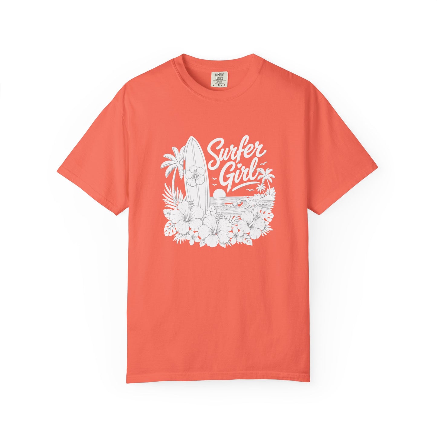 Surfer Girl Graphic Tee — Vintage Beach Surf T‑Shirt