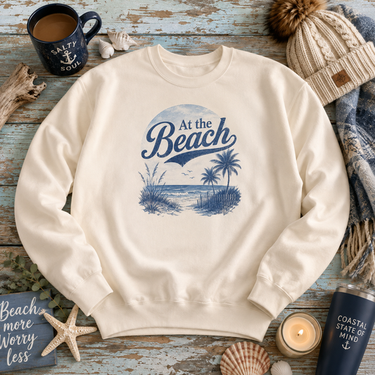 At The Beach Lightweight Crewneck Sweatshirt