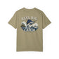 Khaki t-shirt with 'Reel Big Catch' graphic design on a white background