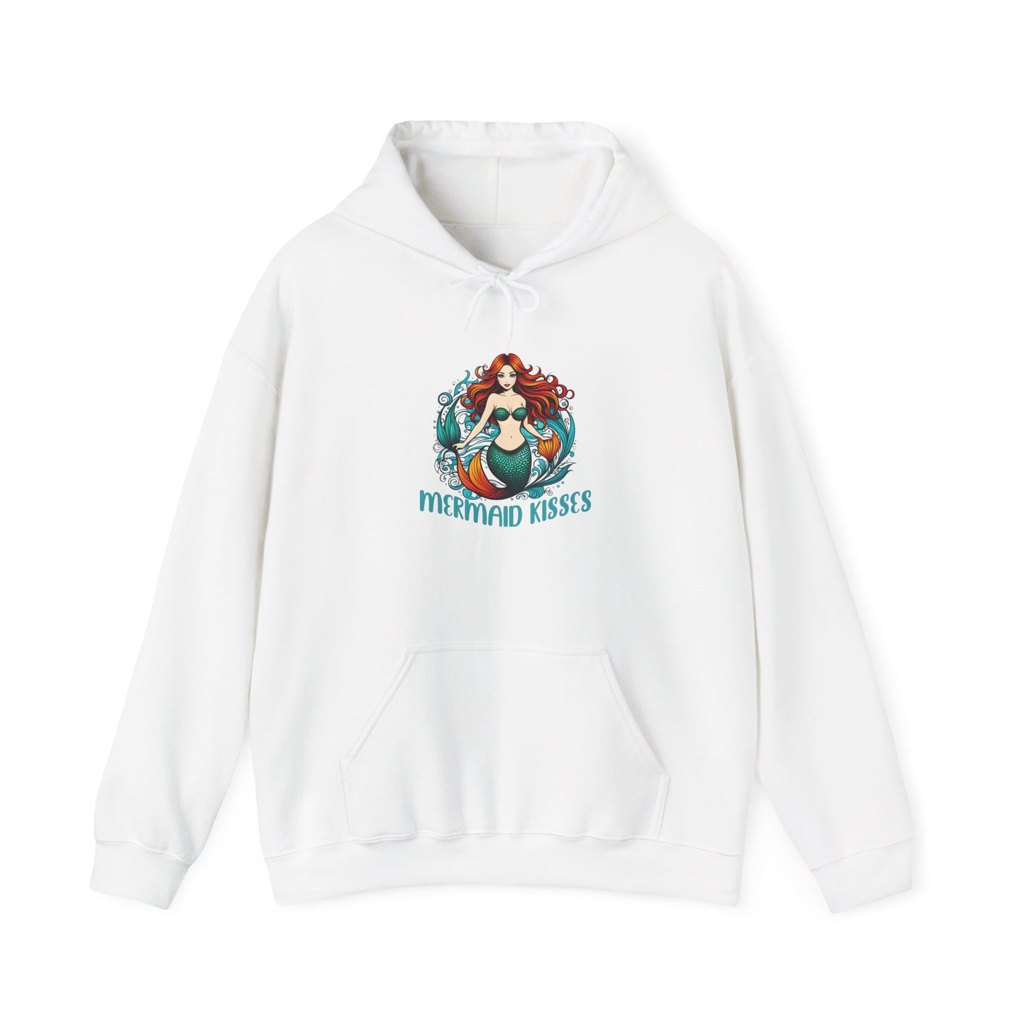 Mermaid Kisses Unisex Hooded Sweatshirt - Cozy Ocean Vibe