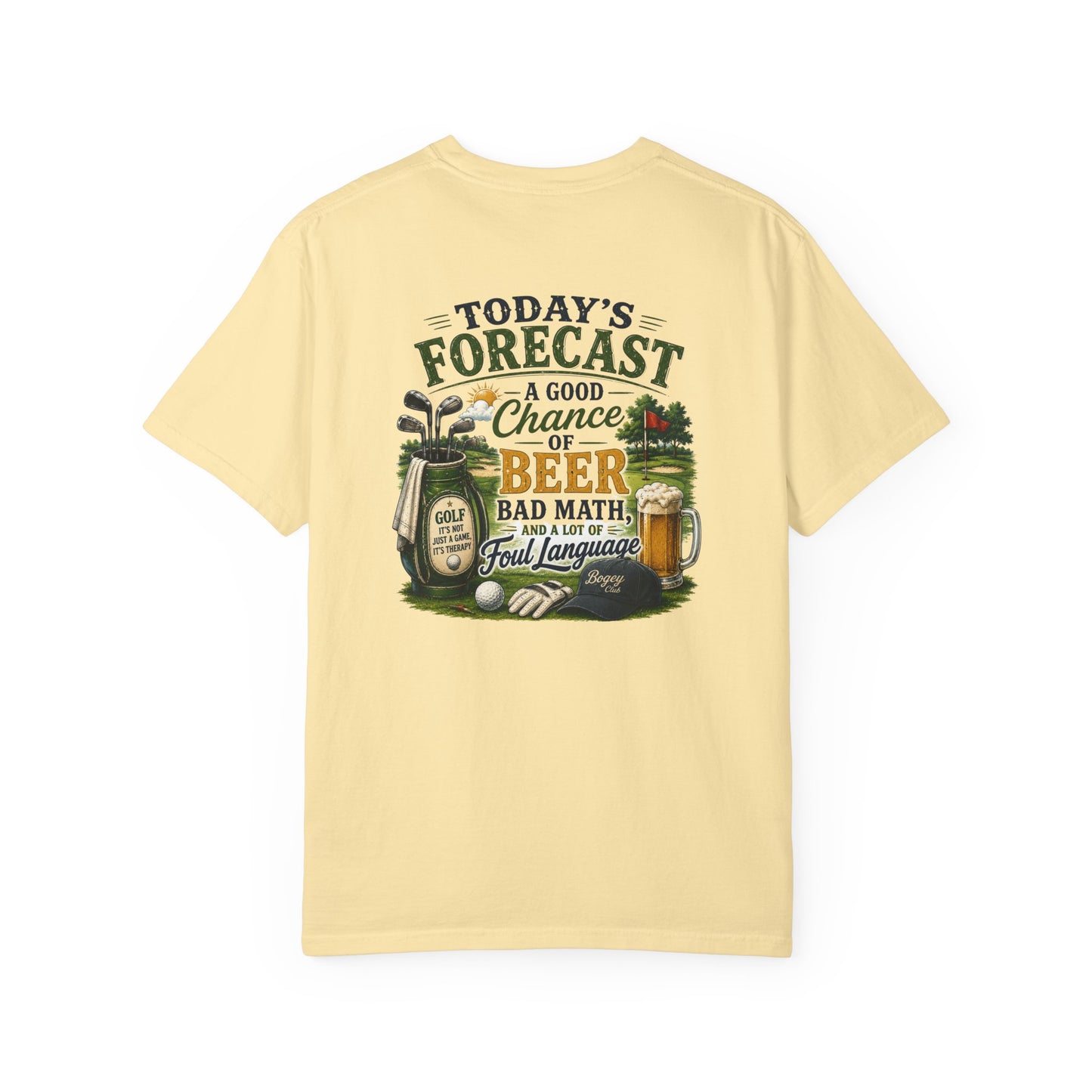 Beer Forecast T-Shirt — “Today’s Forecast: A Good Chance of Beer” Casual Tee