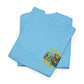 Cocktail Parrot Tee - Fun Retro Style, Unisex  Heavy Cotton T-Shirt,