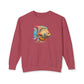 Beach Club Vibrant Fish Art Unisex Lightweight Crewneck Sweatshirt