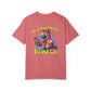 Pink t-shirt with a parrot graphic and 'Just Living the Island Life' text on a white background