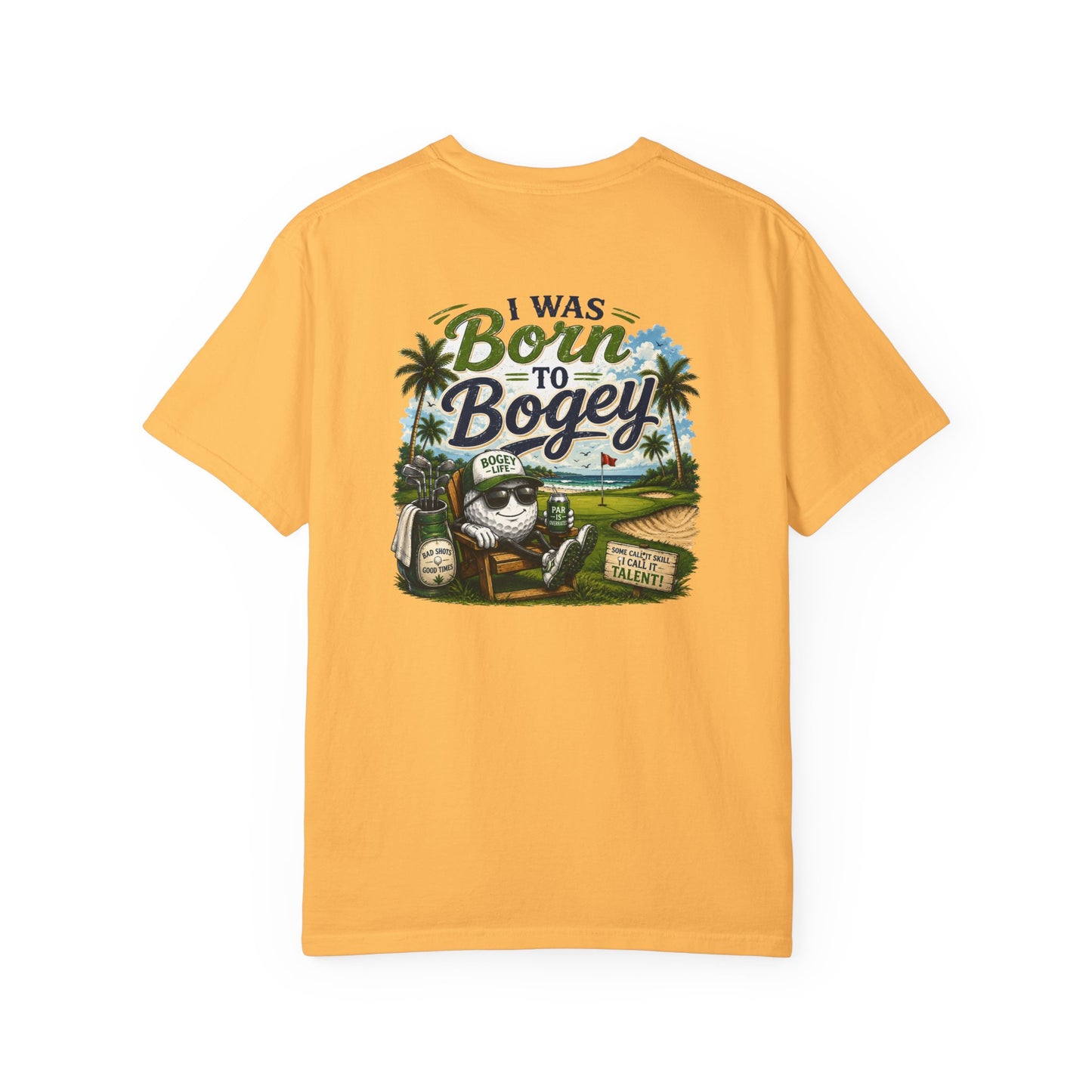 Born to Bogey T-Shirt — Retro Golf Skull Graphic Tee