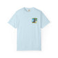 T-Shirt — "Living in Paradise and Loving It" Tropical Parrot Beach Tee