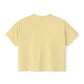 Beach Days Boxy Tee — Tropical Palm Beach Graphic for Women