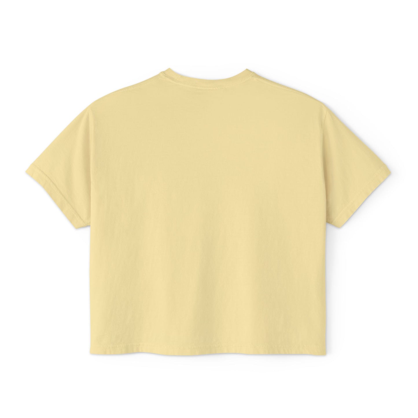 Beach Days Boxy Tee — Tropical Palm Beach Graphic for Women