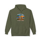 Great Minds Drink Alike Hoodie — Tropical Sunset Palm Beach Graphic Sweatshirt