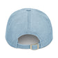 Tiki Bar Embroidered Hat — Vintage Tiki Totem Denim Baseball Cap