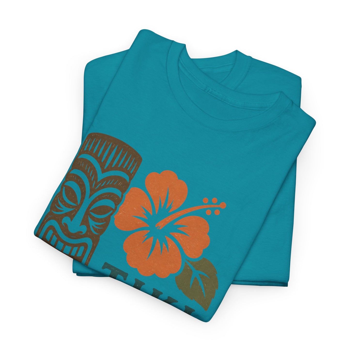 Tiki Vibes Floral Hibiscus Tee