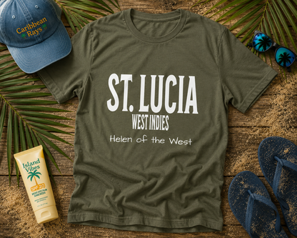 Island Collection St. Lucia Unisex Heavy Cotton Tee