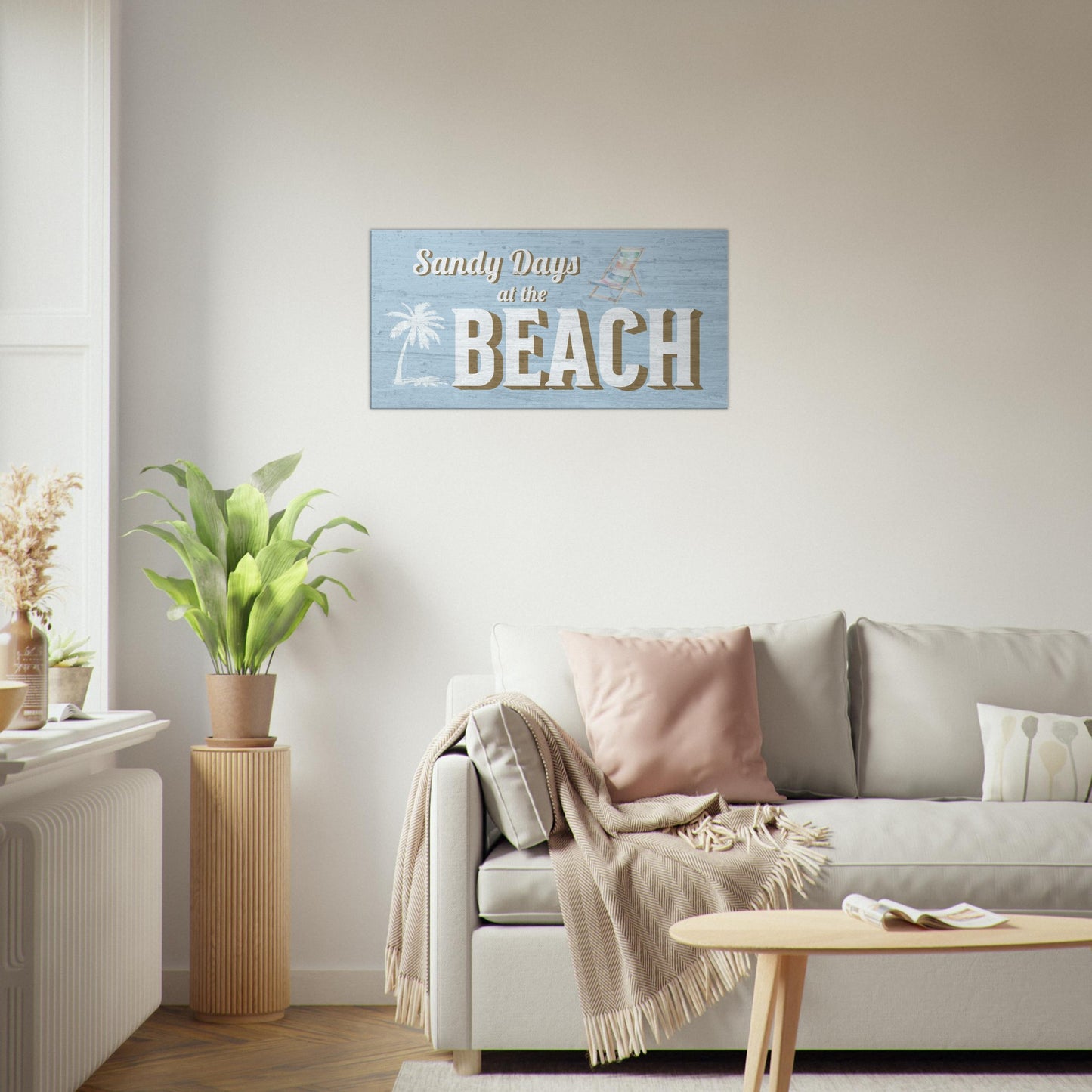 Sandy Days at the Beach Large Canvas Wall Print at Caribbean Rays