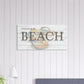 Welcome To the Beach Flip Flop Canvas Print Art on Caribbean Rays