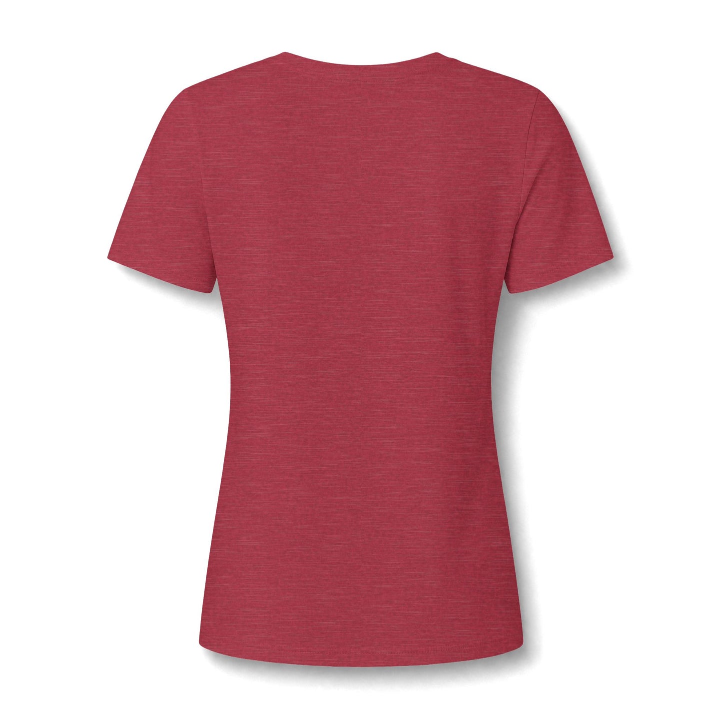 Sea Turtle V-Neck Tee — Women's Relaxed Heather Tee with White Sea Turtle Graphic