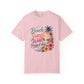 Beach Sunset Wine T-Shirt — "Beach, Sunset, Wine, Perfect Day" Tropical Graphic Tee