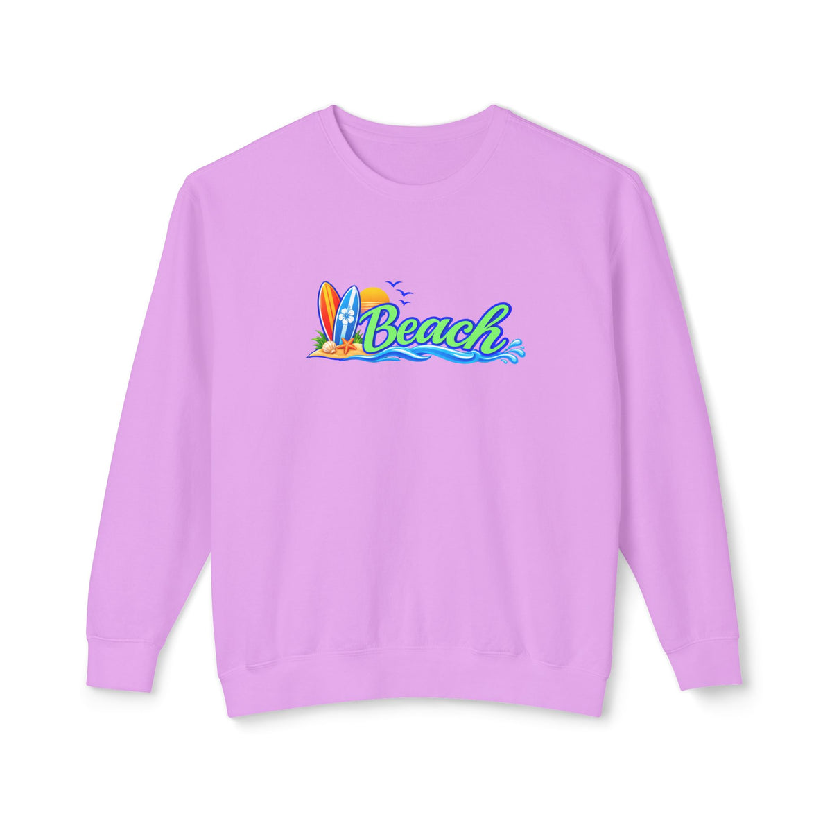 Beach Surf Vibes Crewneck Sweatshirt- Comfort Colors®