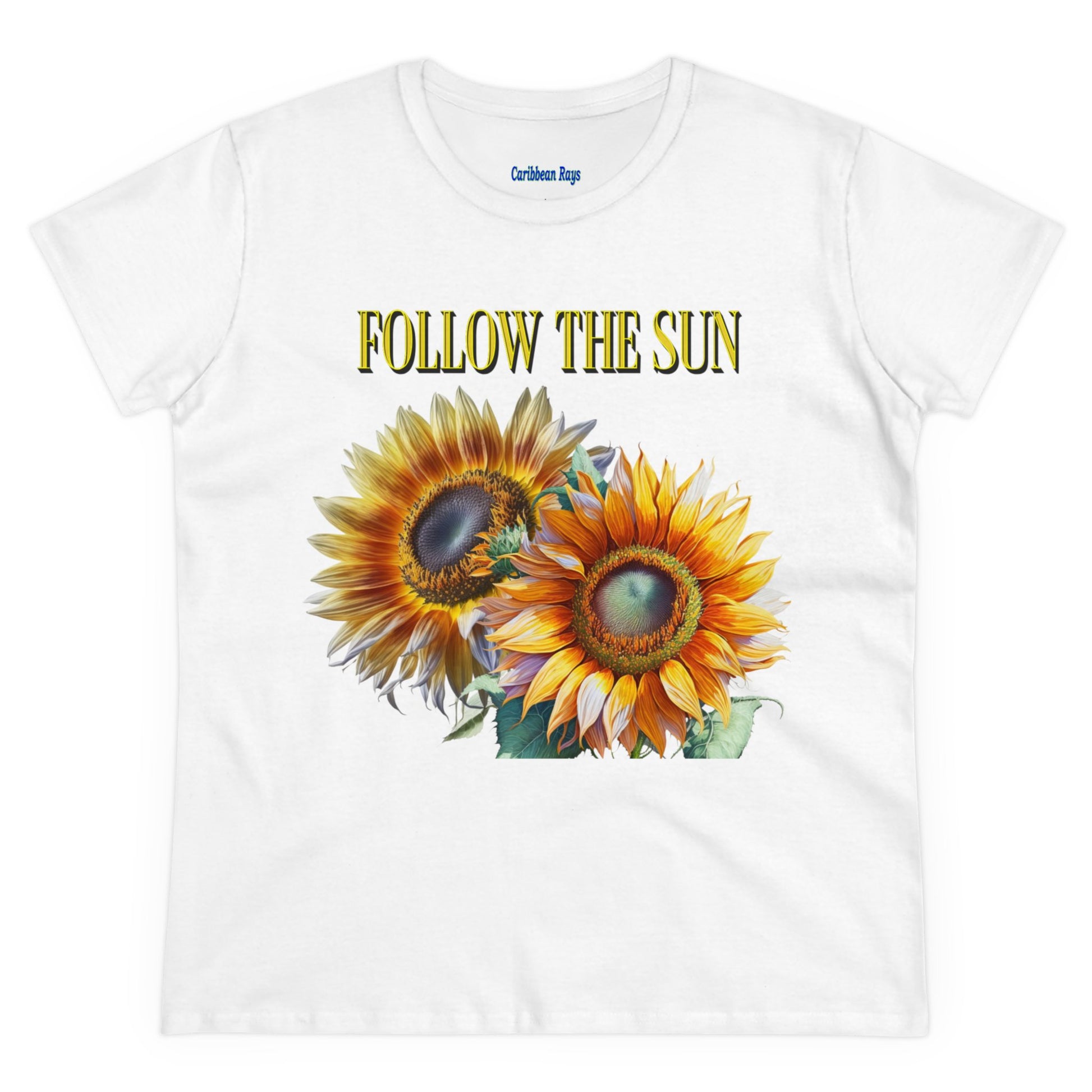 Follow the Sun Women's Midweight Cotton Tee by Caribbean Rays