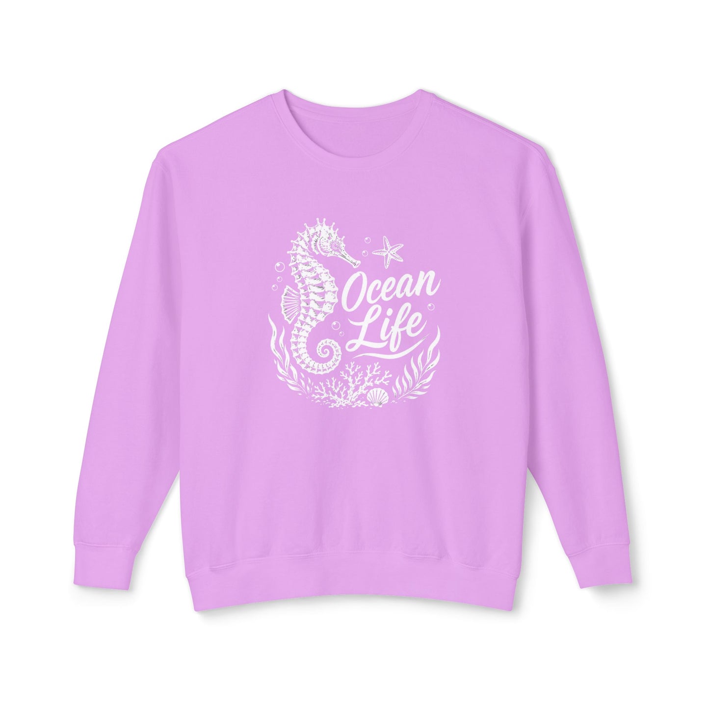 Ocean Life Seahorse Crewneck Sweatshirt