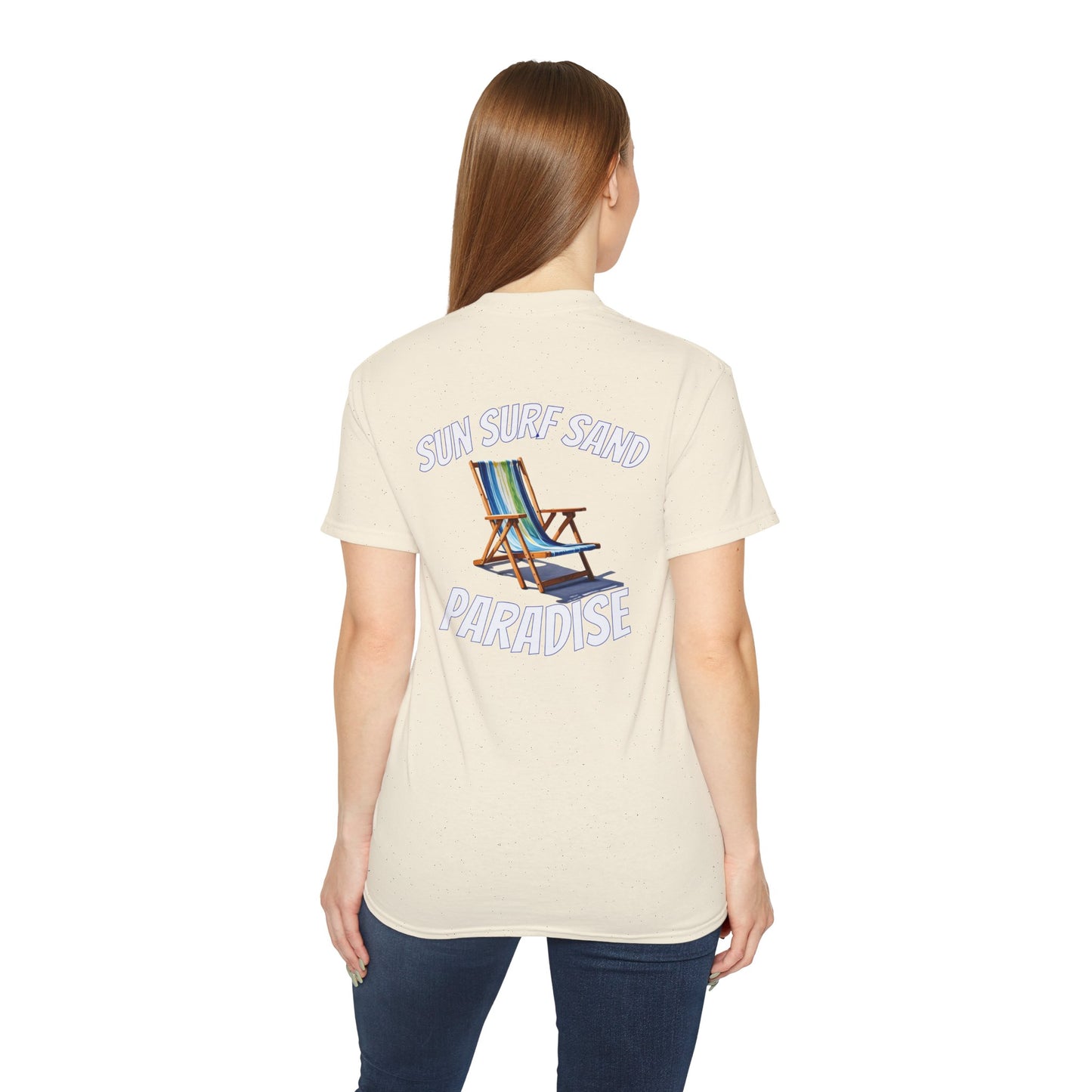 Tiki Beach Collection Sun Surf Sand Paradise Unisex Ultra Cotton Tee