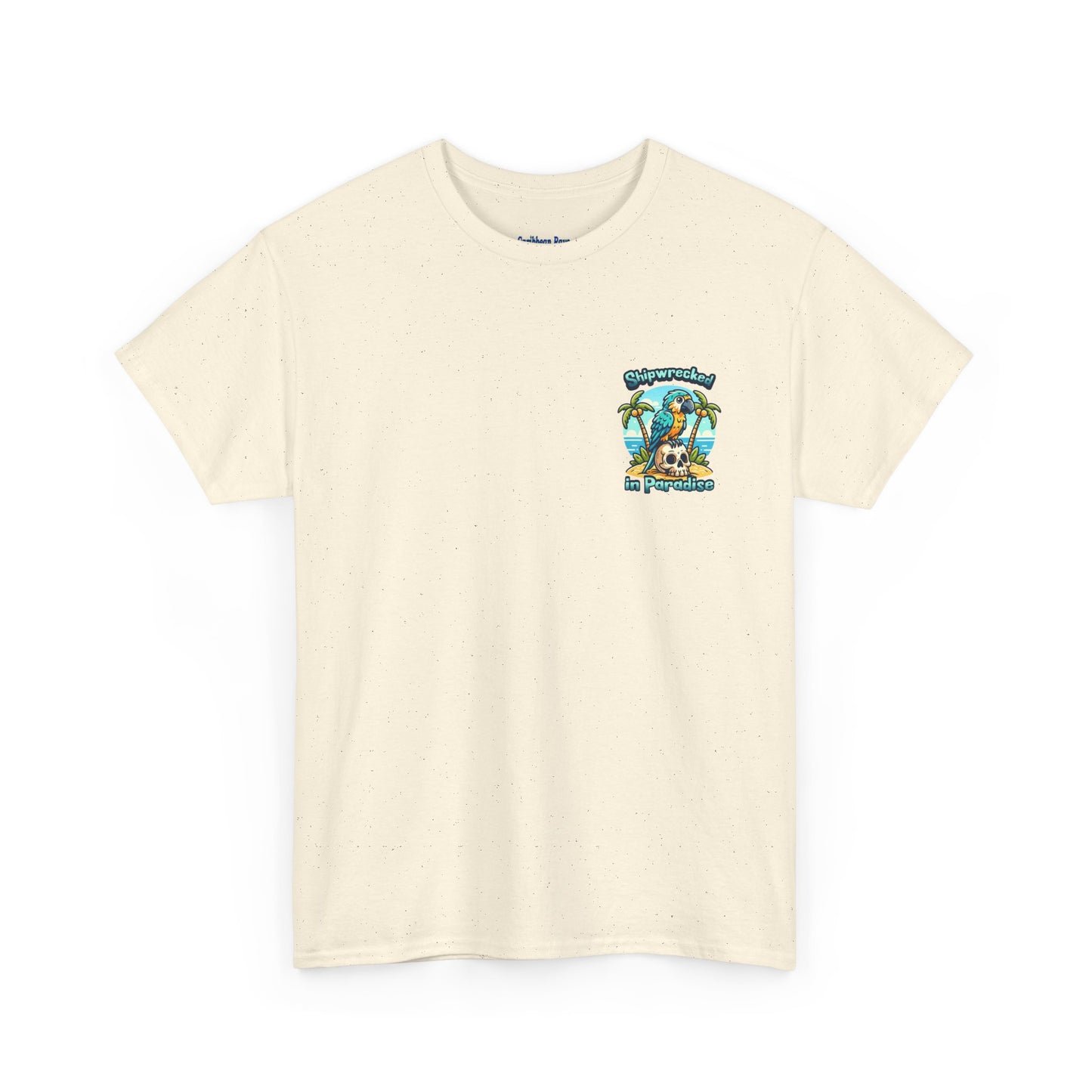 Shipwrecked in Paradise Tropical Unisex Heavy Cotton T-Shirt