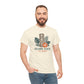 Island State of Mind T-Shirt — Tropical Tiki Tee with Hibiscus & Palm Leaves